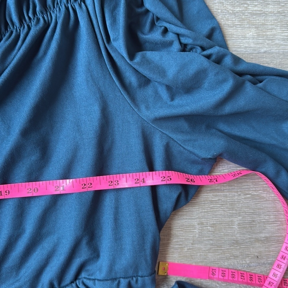 NEW Kiyonna Meadow Dream Maxi Dress in Teal Topaz 4X - Picture 11 of 13